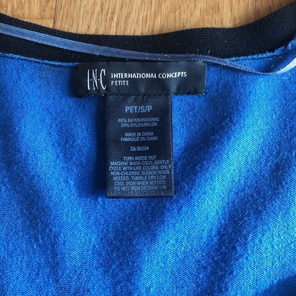 3/$30 3/4 sleeve zip cardigan small petite - Picture 3 of 3